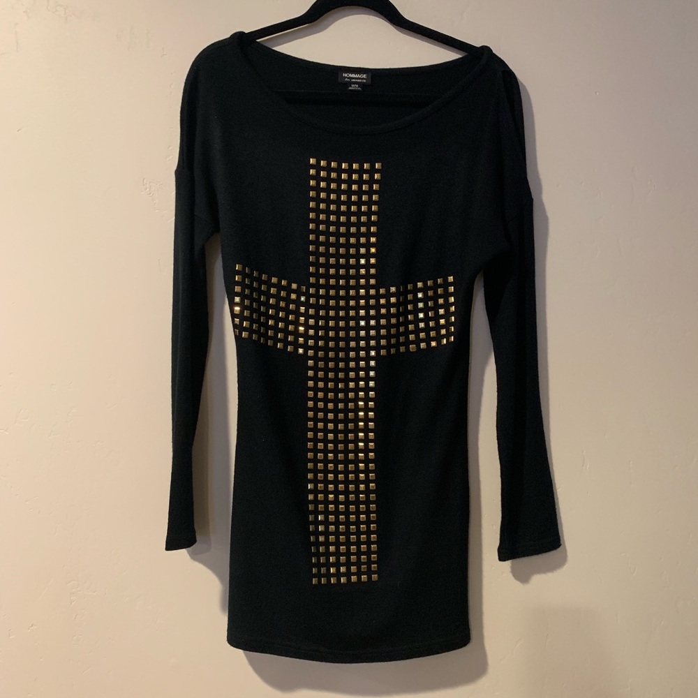 Black sweater dress